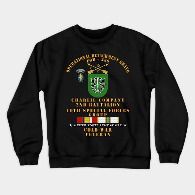 FOB 230 - C Co, 2nd Bn 10th SFG w COLD SVC Crewneck Sweatshirt by twix123844